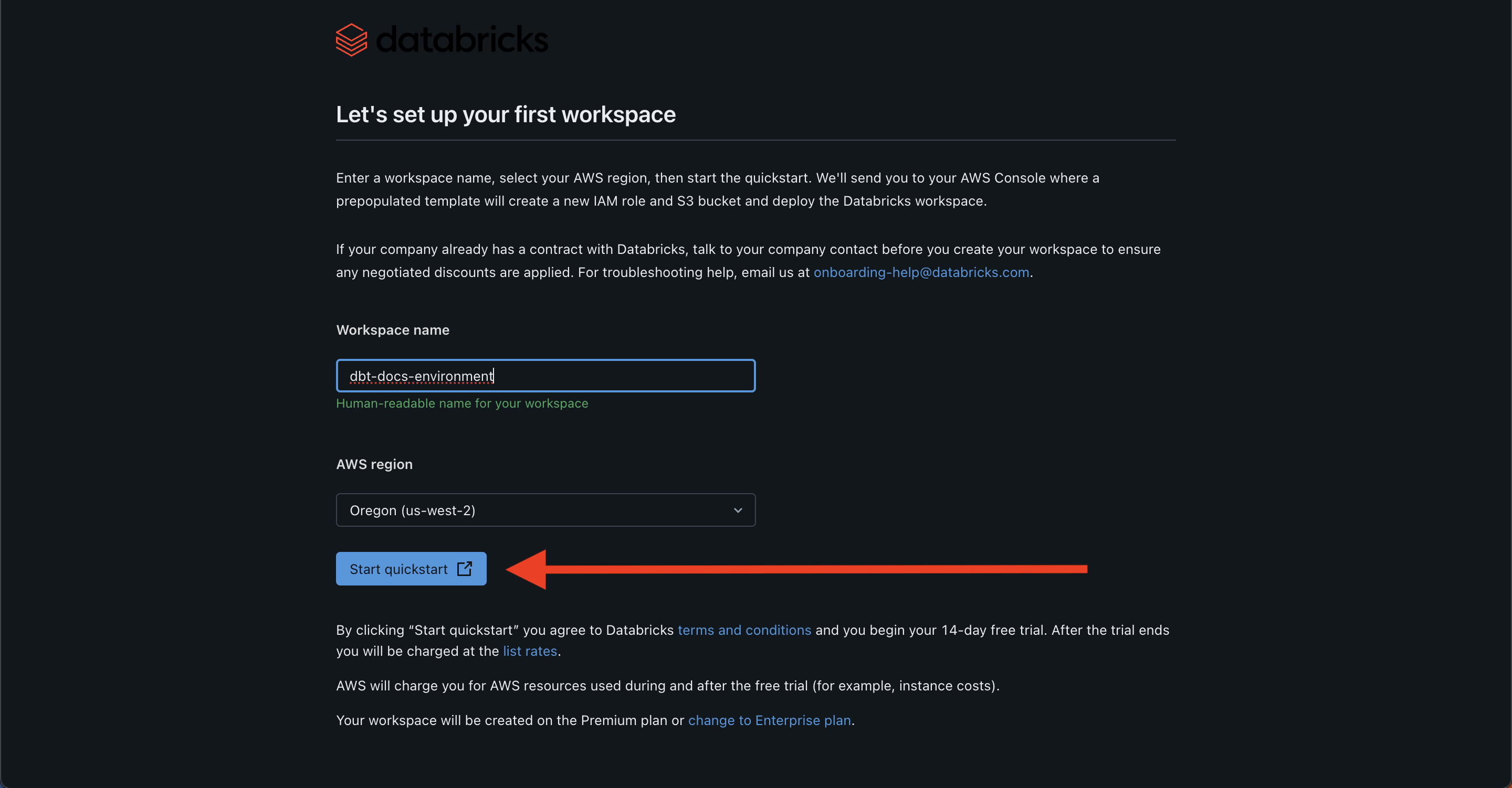 Create AWS resources Create AWS resources