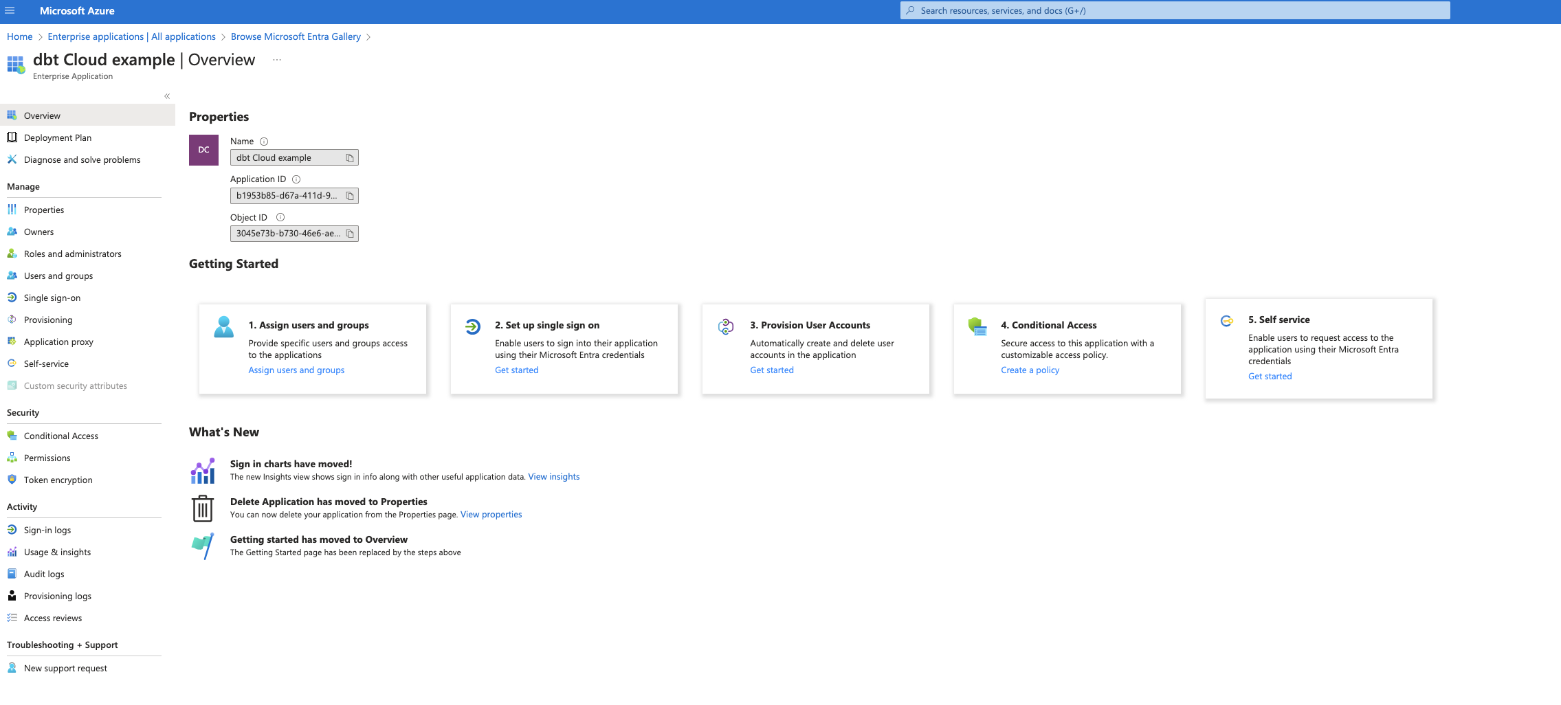 In your Overview page, select 'Set up single sign on In your Overview page, select 'Set up single sign on