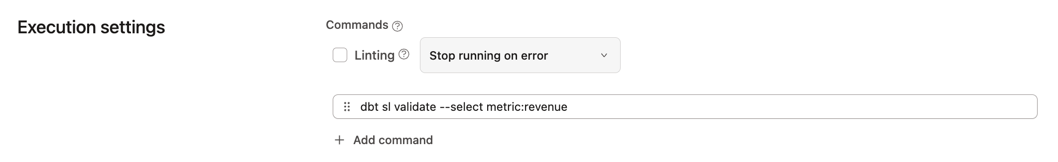 Use state selection to validate modified metric definition models in your CI job. Use state selection to validate modified metric definition models in your CI job.