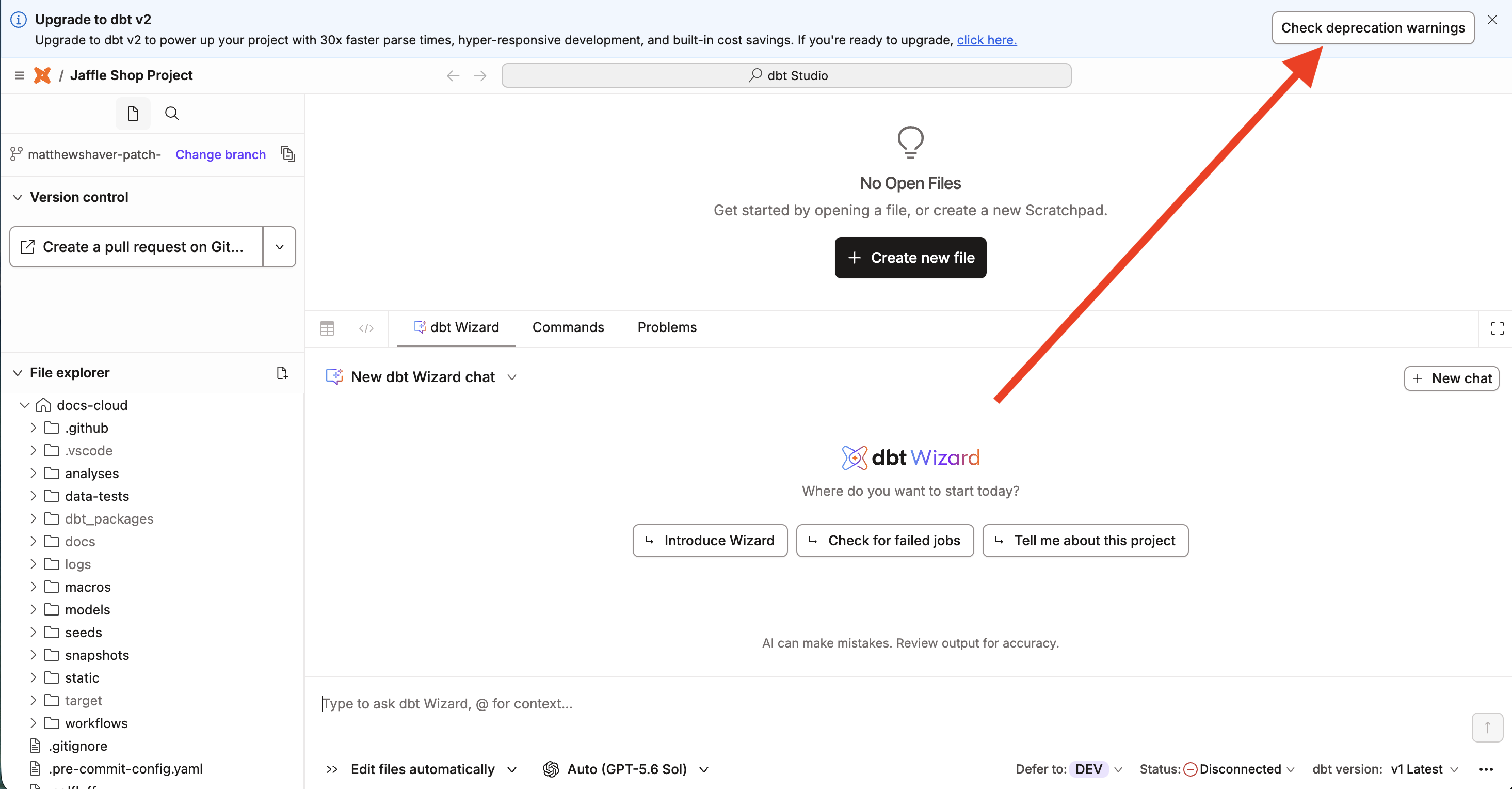 Begin the process of parsing for deprecation warnings. Begin the process of parsing for deprecation warnings.