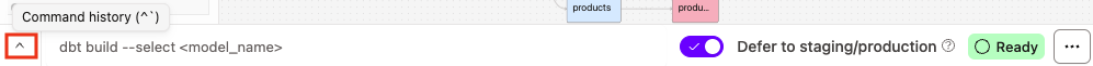 View command history and deprecation results View command history and deprecation results
