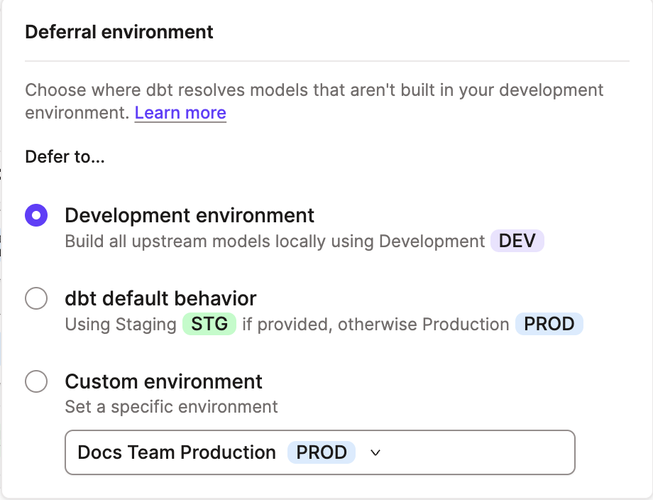 Set the `defer` environment. Set the `defer` environment.