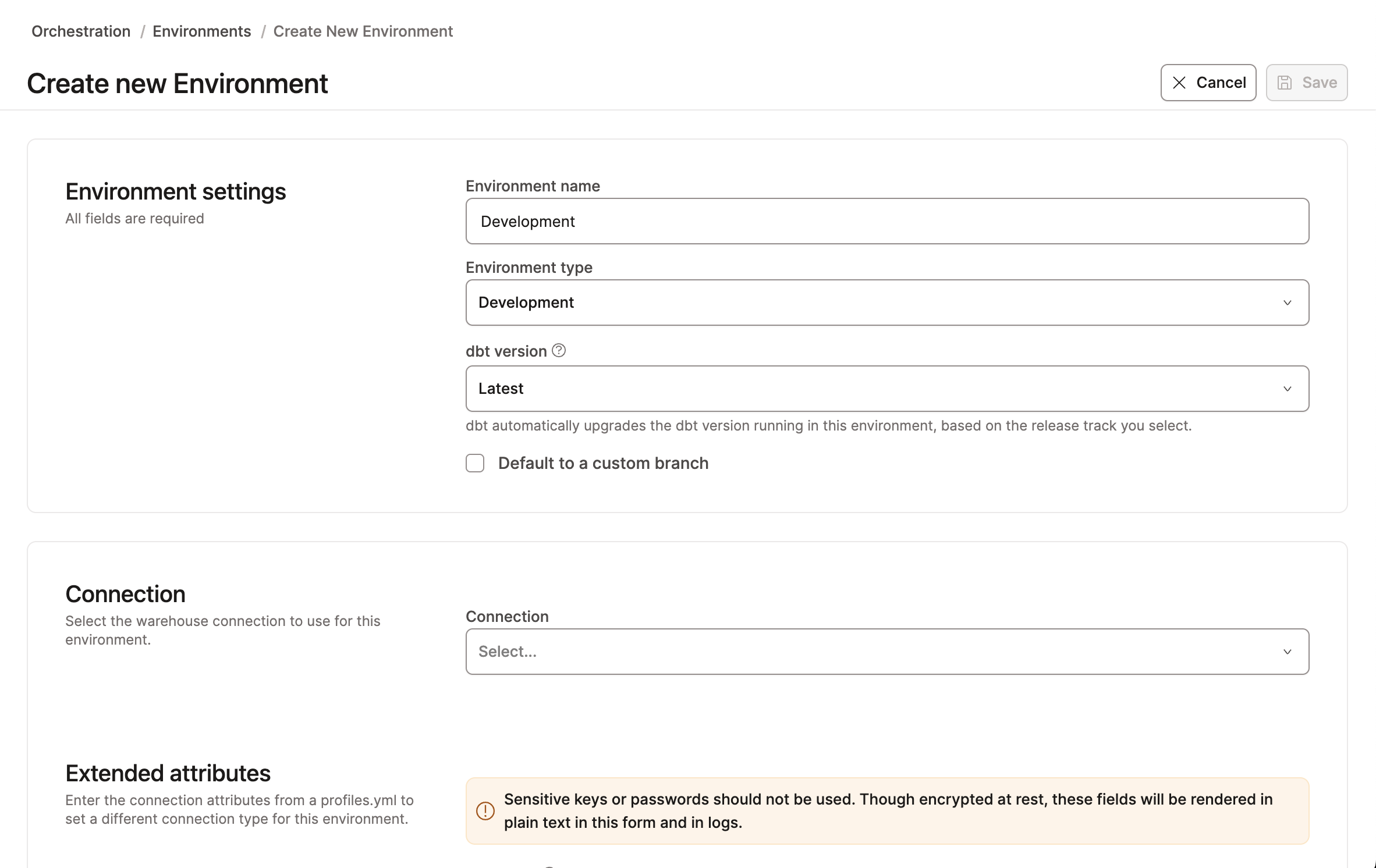 Creating a development environment Creating a development environment