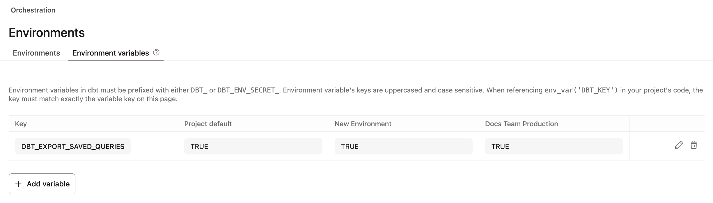 Add an environment variable to run exports in your production run. Add an environment variable to run exports in your production run.