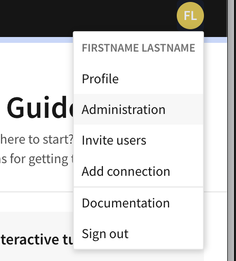 Click the '+ New project' button on the top right Click the '+ New project' button on the top right