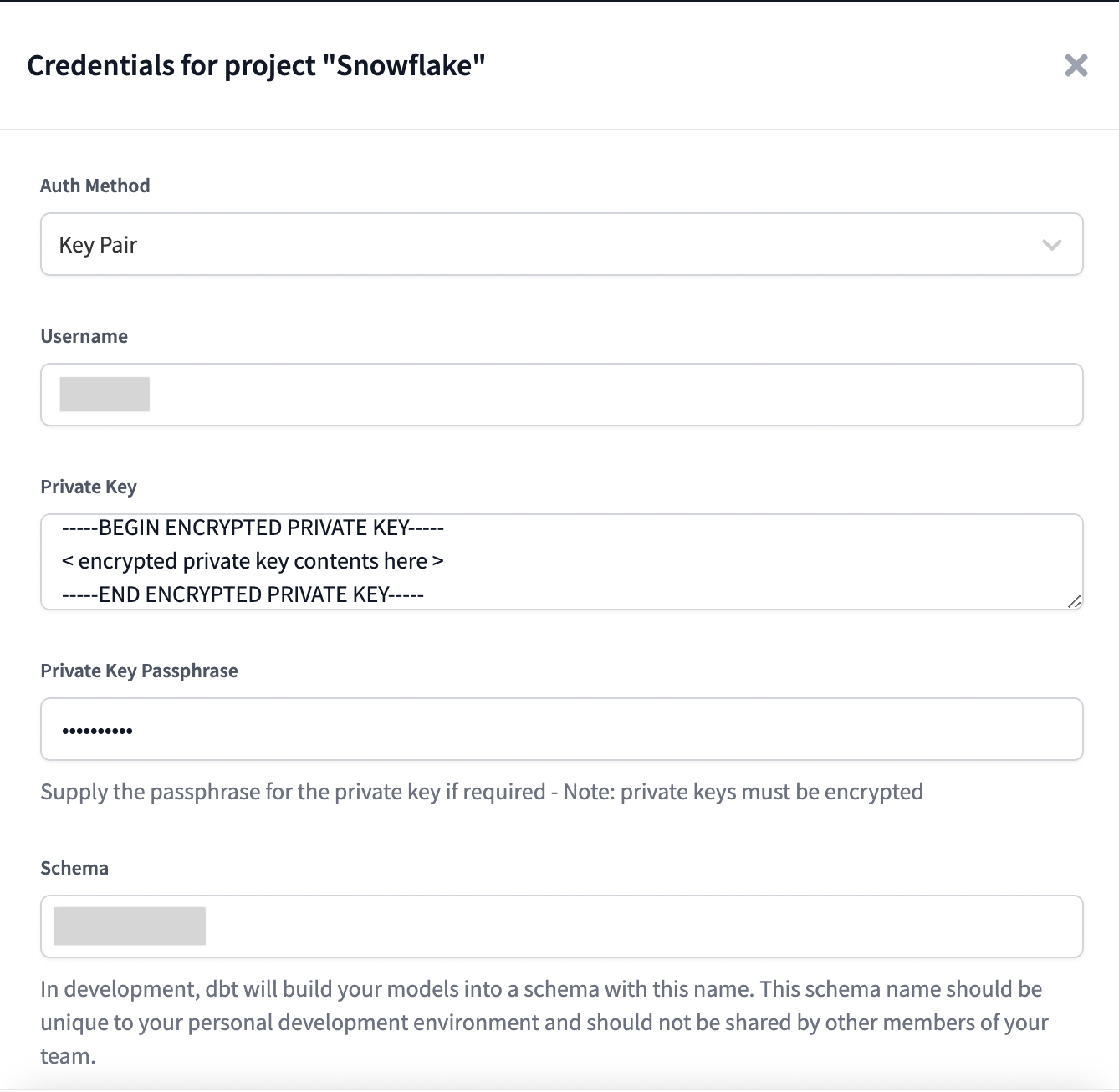 Snowflake keypair authentication Snowflake keypair authentication